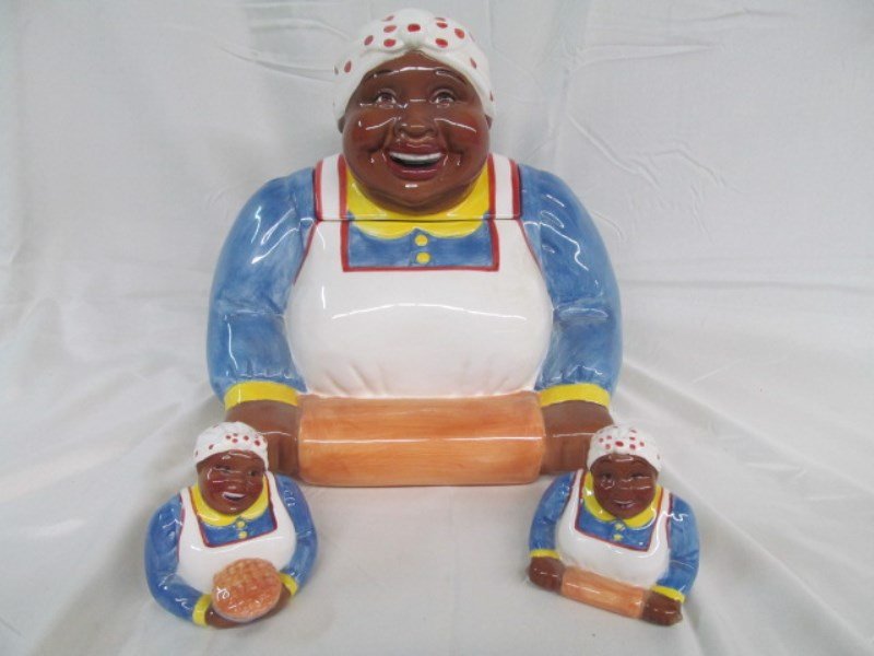 Home DÃ©cor ~ Black Americana Mammy Cookie Jar ~ Mammy: Home DÃ©cor ~ Black Americana Mammy Cookie Jar ~ Mammy Salt & Pepper