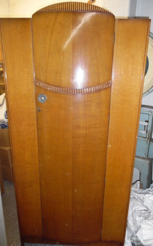 Vintage English Single Door Wardrobe / Chiffarobe (1 of 6)