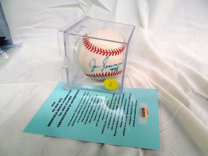 Jimmy Piersall Autographed Baseball (1 of 4)