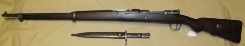 Turkish Mauser 1806 ~ 8mm Caliber ~ Dated 1940 ~: Turkish Mauser ~ 8mm Caliber ~ Dated 1940 ~ Bayonet ~ This rifle is the same model German used in WWII & comes with period Bayonet