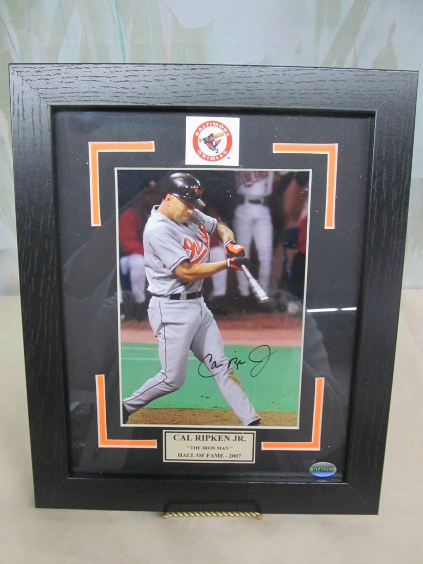Autographed Cal Ripken Jr. Framed Photograph (1 of 6)