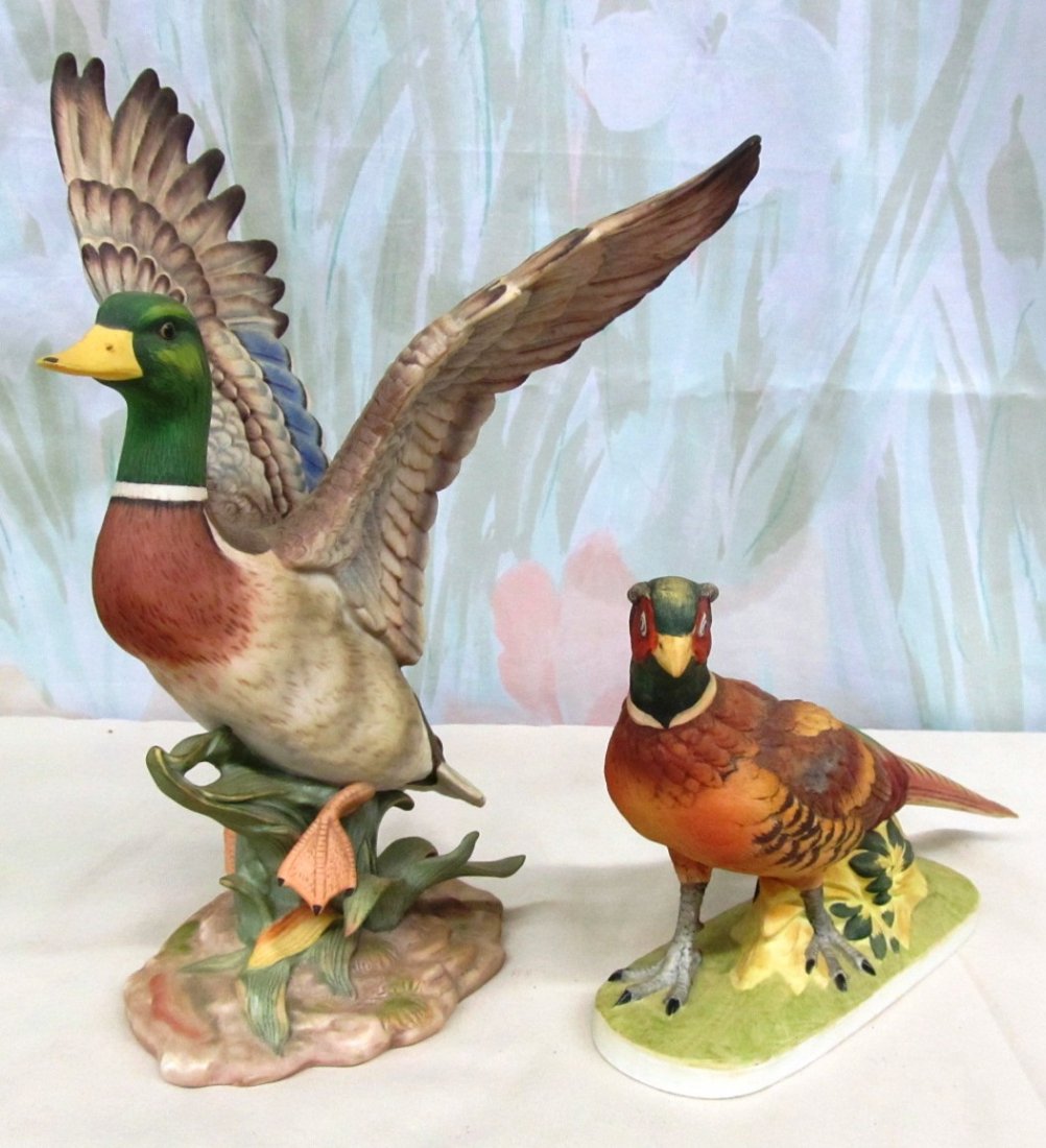 2 Porcelain Figures ~ Ring-Necked Pheasant ~ Andrea ~ (1 of 9)