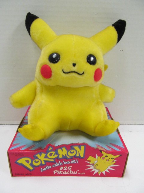 Vintage (128) Poke'Mon #25 Pikachu Yellow Plush Doll: Vintage (128) Poke'Mon #25 Pikachu Yellow Plush Doll NIB
