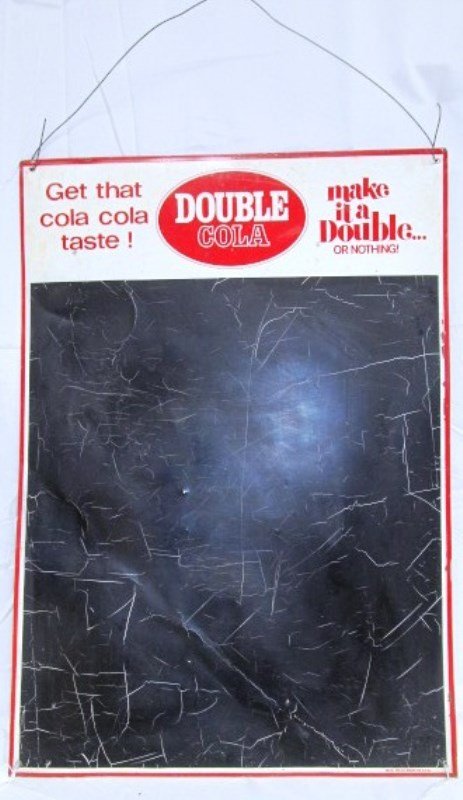 Vintage Metal Double Cola Menu Board (1 of 6)