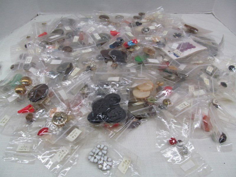 Large Lot (C ) of Vintage Buttons / All Packaged ~ Some (1 of 7)