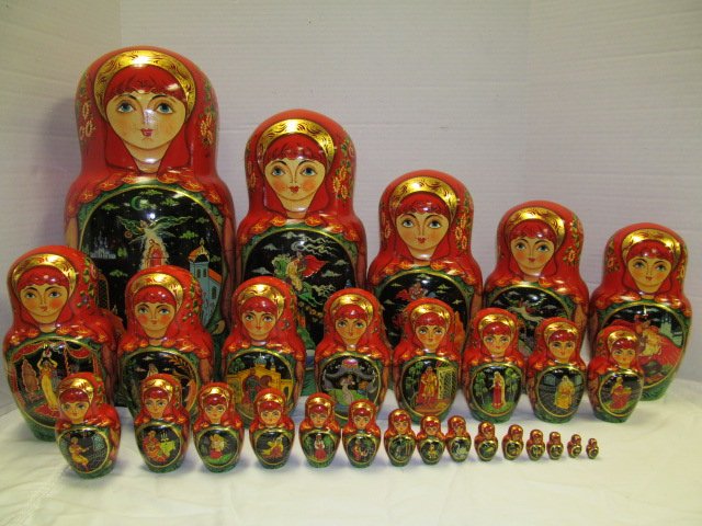 Vintage (106) HUGE MASSIVE 28 Layer Russian 17" Tall (1 of 10)