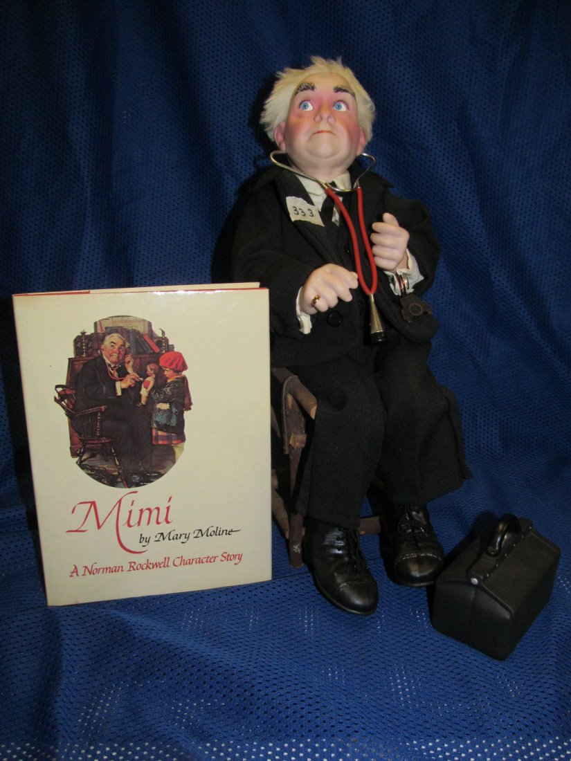 Norman Rockwell (333) 13" (sitting) Doctor "Mimi": Norman Rockwell (333) 13" (sitting) Doctor "Mimi" Collector's Edition Doll