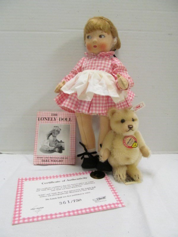 Vintage STEIFF "The Lonely Doll" ~ 361/750 ~ 14" Comes (1 of 7)