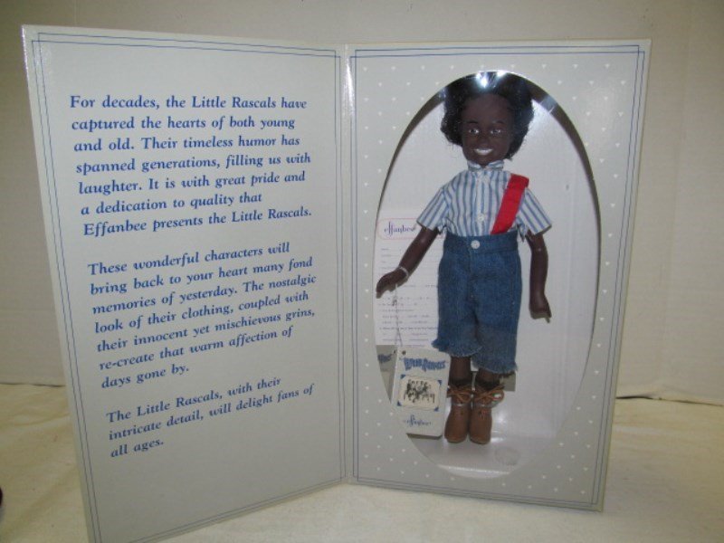 Vintage (57) Effanbee Little Rascals "Buckwheat" New In: Vintage (57) Effanbee Little Rascals "Buckwheat" New In Box 1989