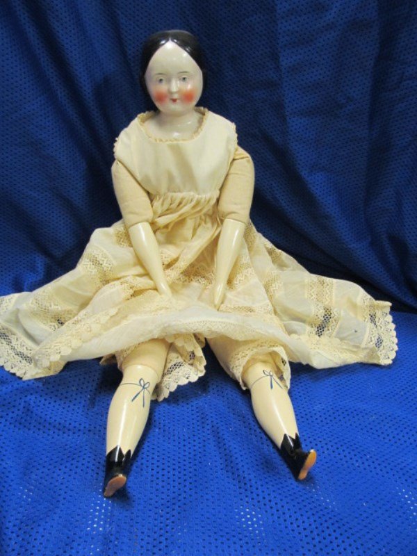 Antique (280) 20" Parian China Doll ~ Porcelain Head / (1 of 7)