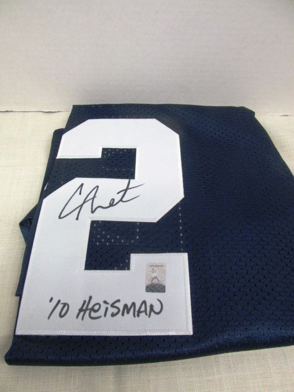 Autographed Auburn #2 Cam Newton Football Jersey: Autographed Auburn #2 Cam Newton Football Jersey Gridrion Greats 2010 Heisman Trophy Winner