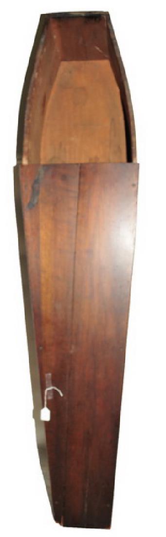 Antique Pine Viewing Coffin: Measures 71"