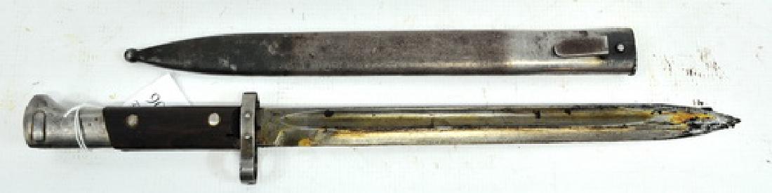 Czech Mauser Vz 23 Bayonet With Scabbard: 18" Overall,