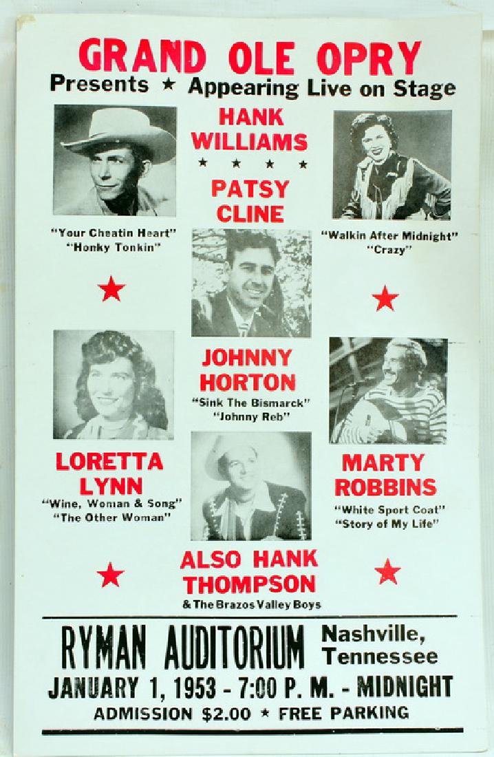 3 Concert Posters Dating Back To 1953 To Include: 1 Hilton Hotel In Los Angeles With Jerry Lee Lewis, Little Richard, Fats Domino, Lavern Baker And More.2 The Bushnell In Hartford Ct. With Chubby Checker, The Platters, Chuck Berry And More 3 Ryman Au