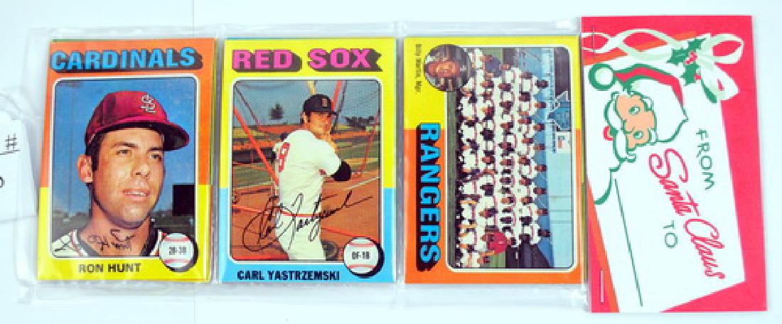 1975 Topps Christmas Rack Pack Carl Yastrzemski (1 of 2)