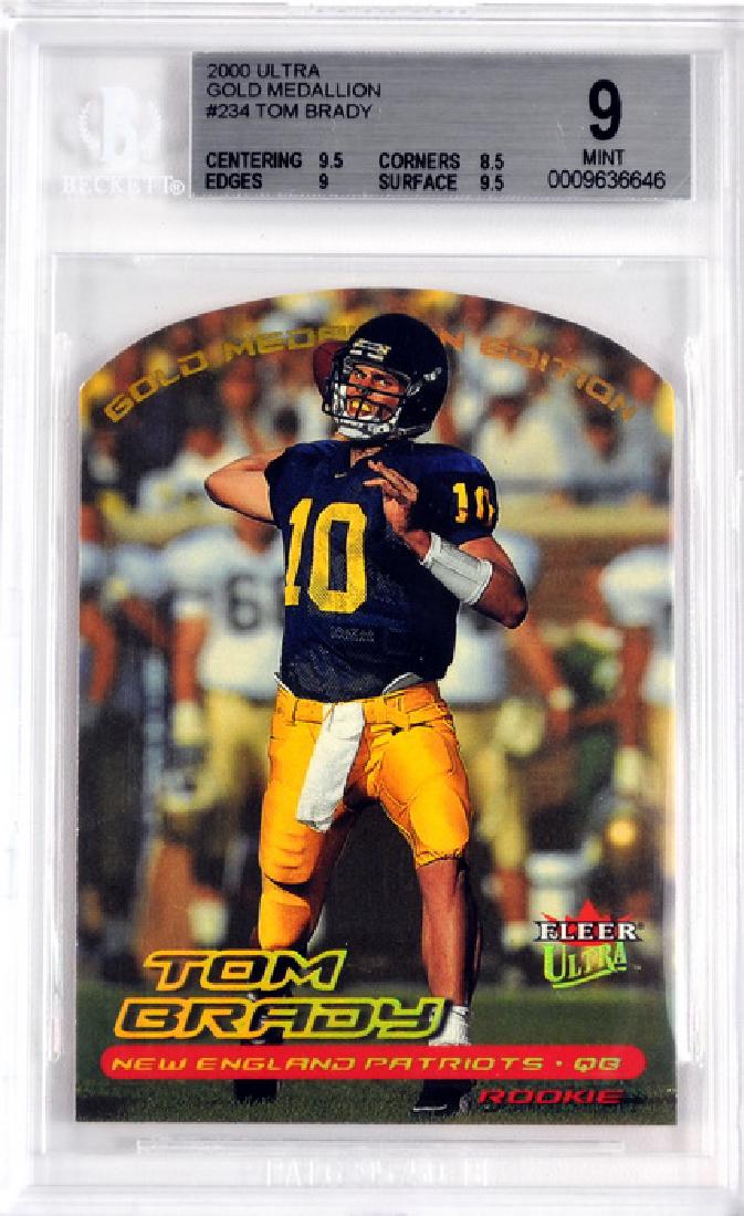 2000 Ultra Tom Brady Rookie Card Bvg 9 (1 of 2)