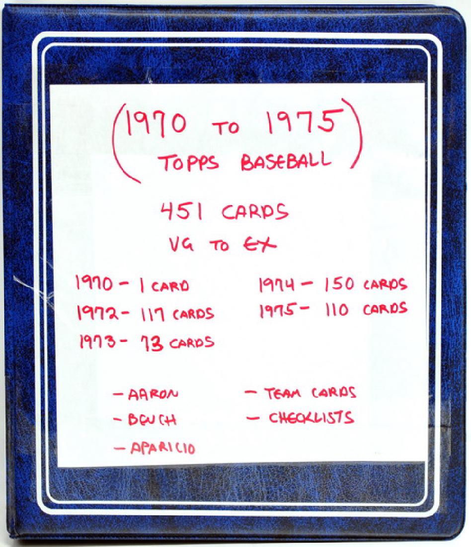 451 1970-75 Topps Baseball Cards (1 of 4)