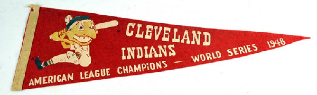 1948 Cleveland Indians World Series Pennant (1 of 2)