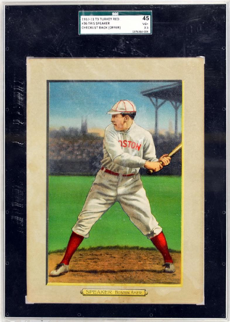 1910-11 T3 Turkey Red Tris Speaker Back Offer (1 of 2)