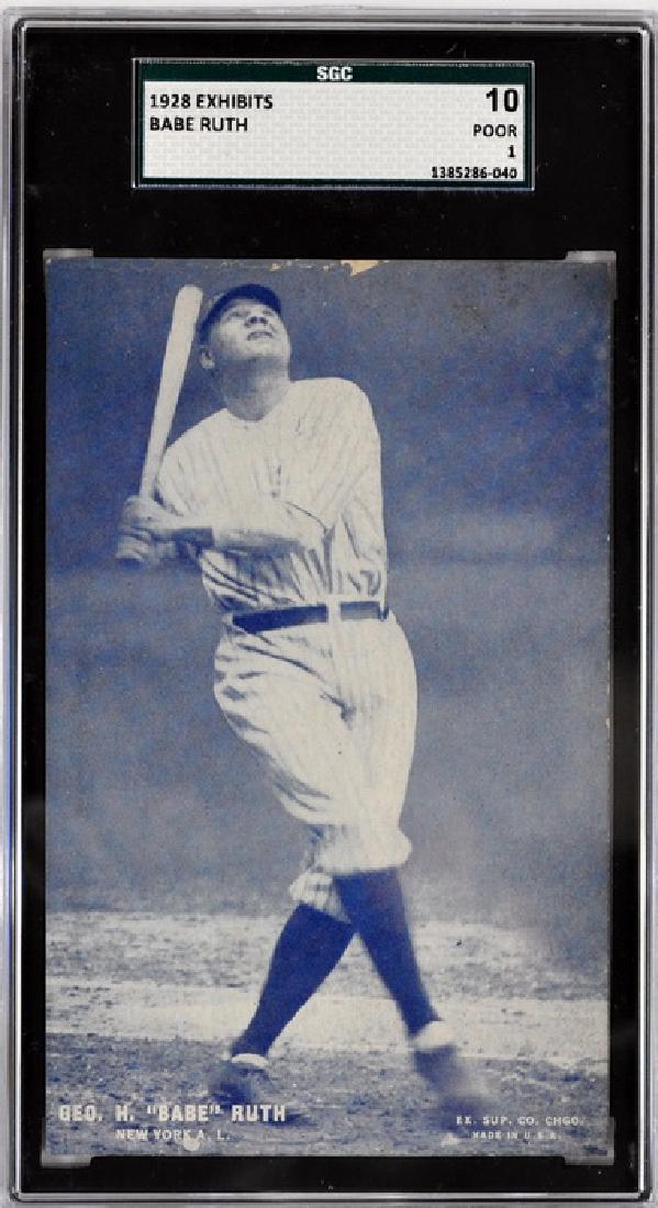 1928 Exhibit Card Babe Ruth Sgc 10 (1 of 2)