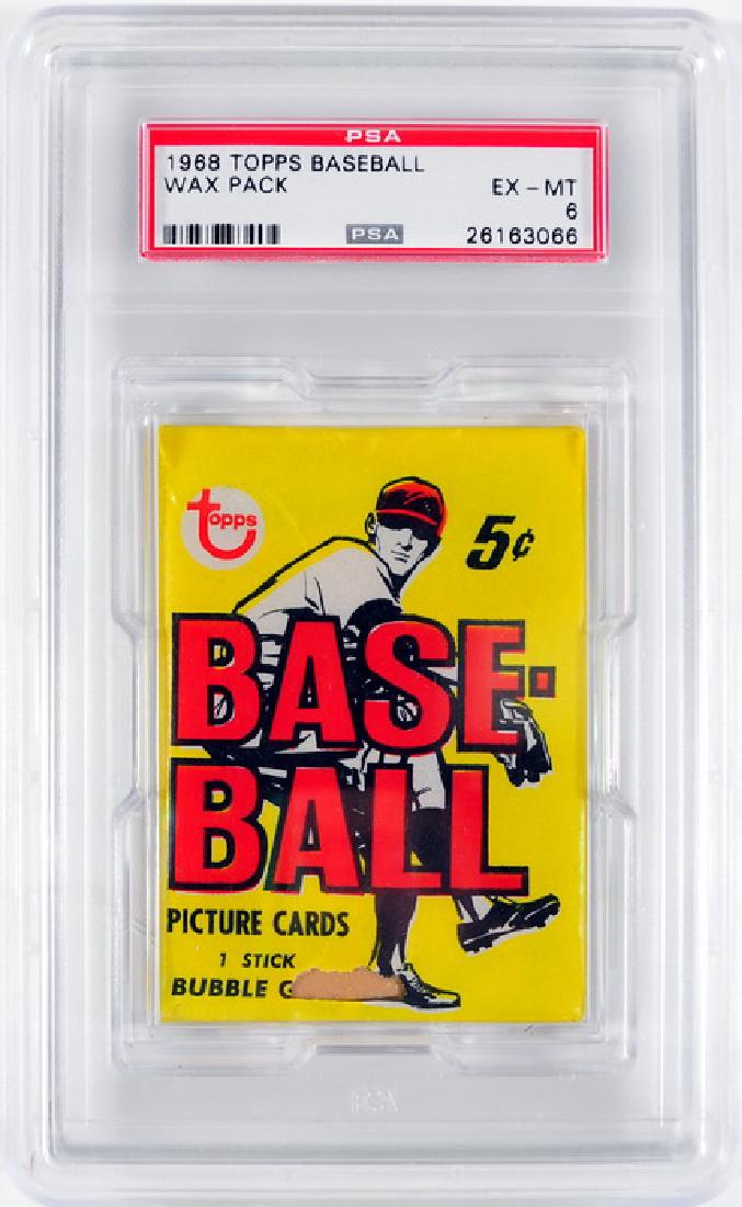 1968 Topps Baseball Graded Wax Pack PSA 6 (1 of 2)