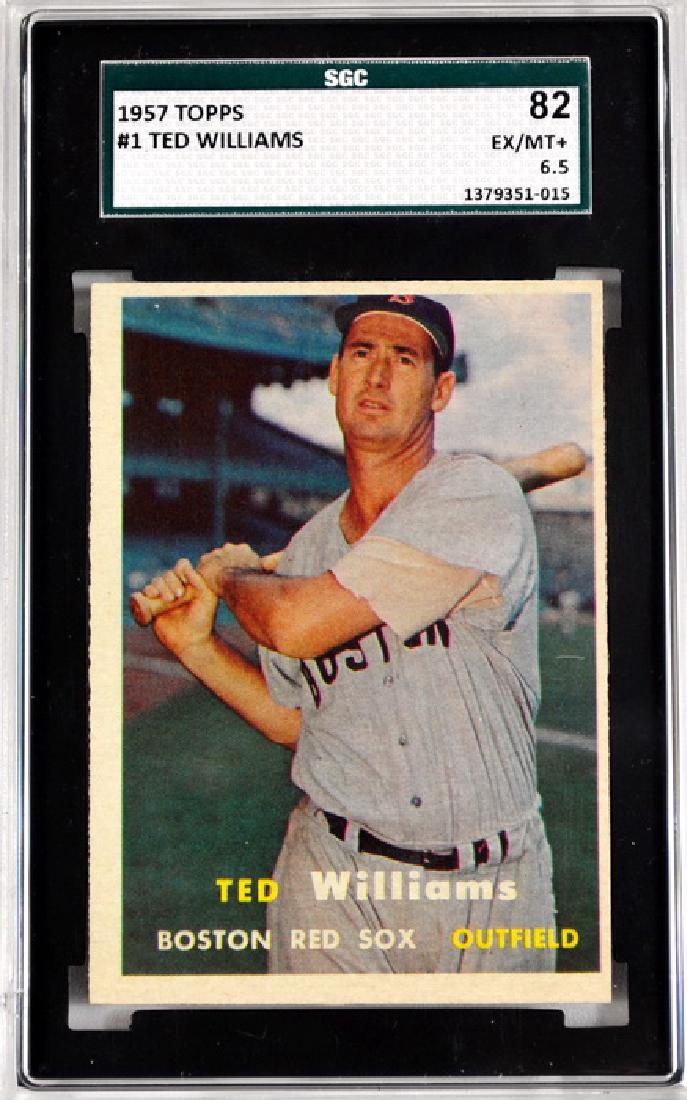 1957 Topps Ted Williams Sgc 82 Ex/mt+ 6.5 (1 of 2)