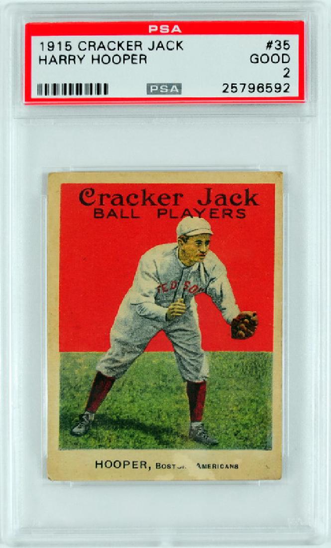 1915 Cracker Jack Harry Hooper PSA Graded Good 2 (1 of 2)