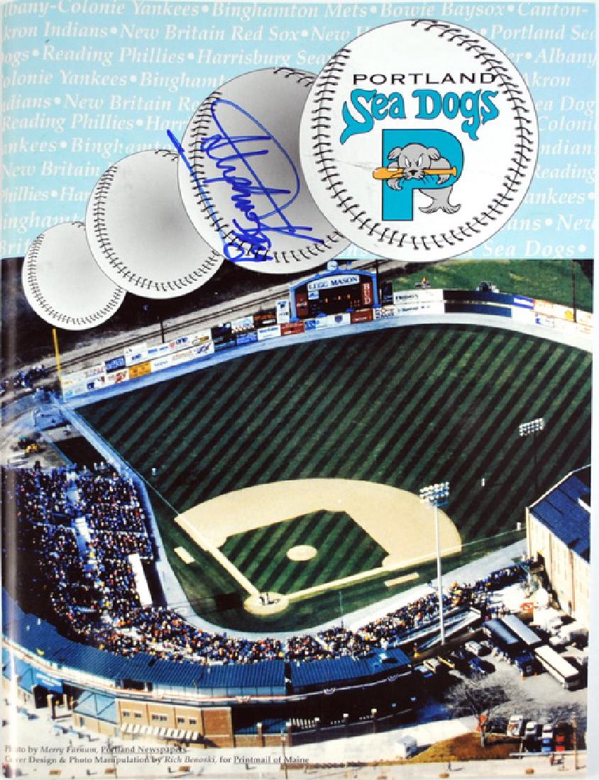 Stephen King Signed Portland Seadogs Program (1 of 3)