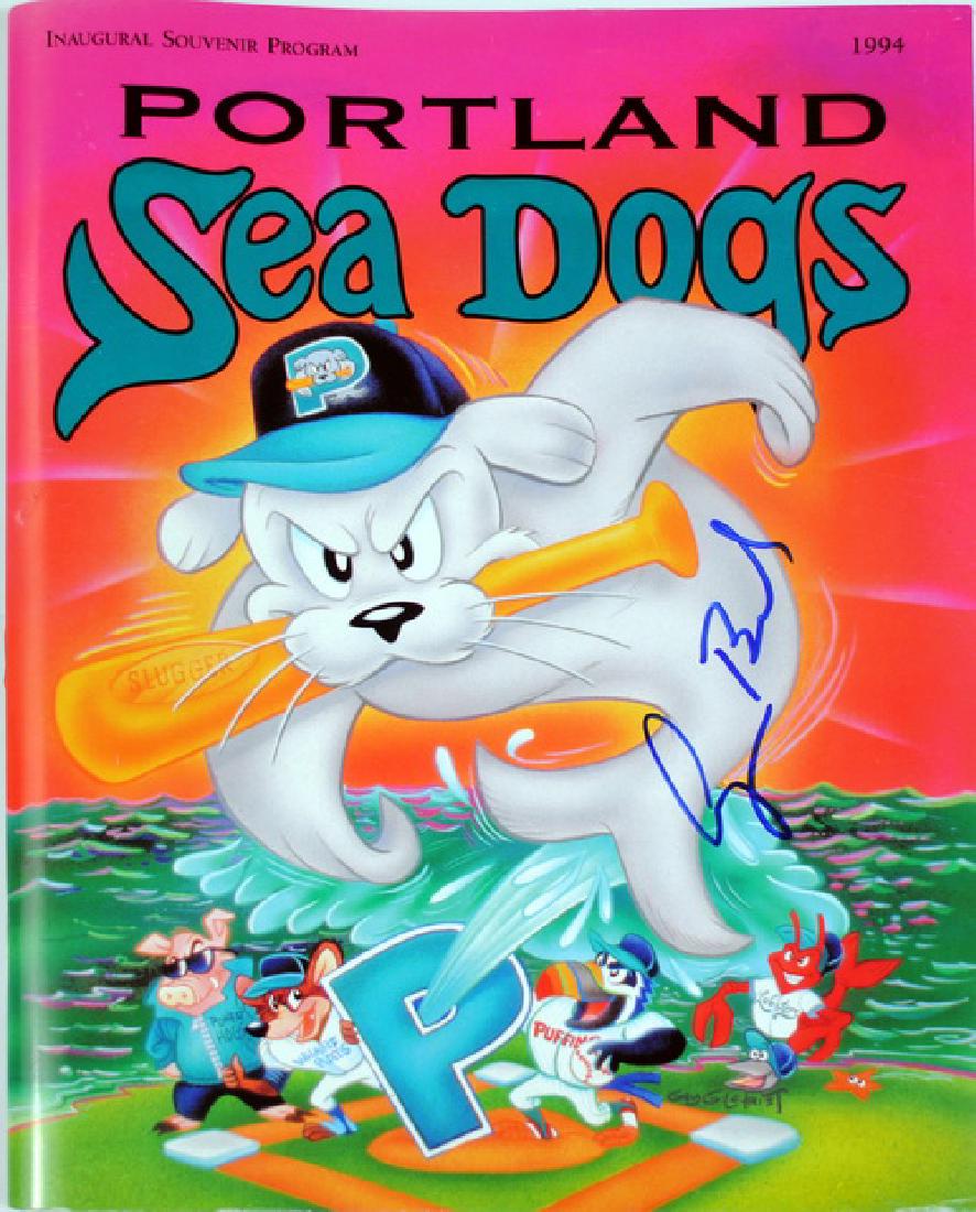 George H.w. Bush Signed Seadogs Program (1 of 3)