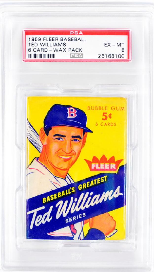 1959 Fleer Ted Williams Unopened Graded Wax Pack (1 of 2)