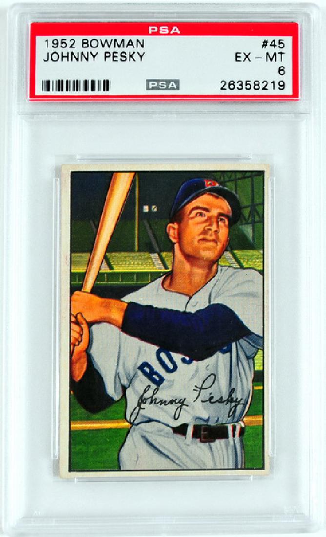 1952 Bowman Johnny Pesky PSA 6 (1 of 2)