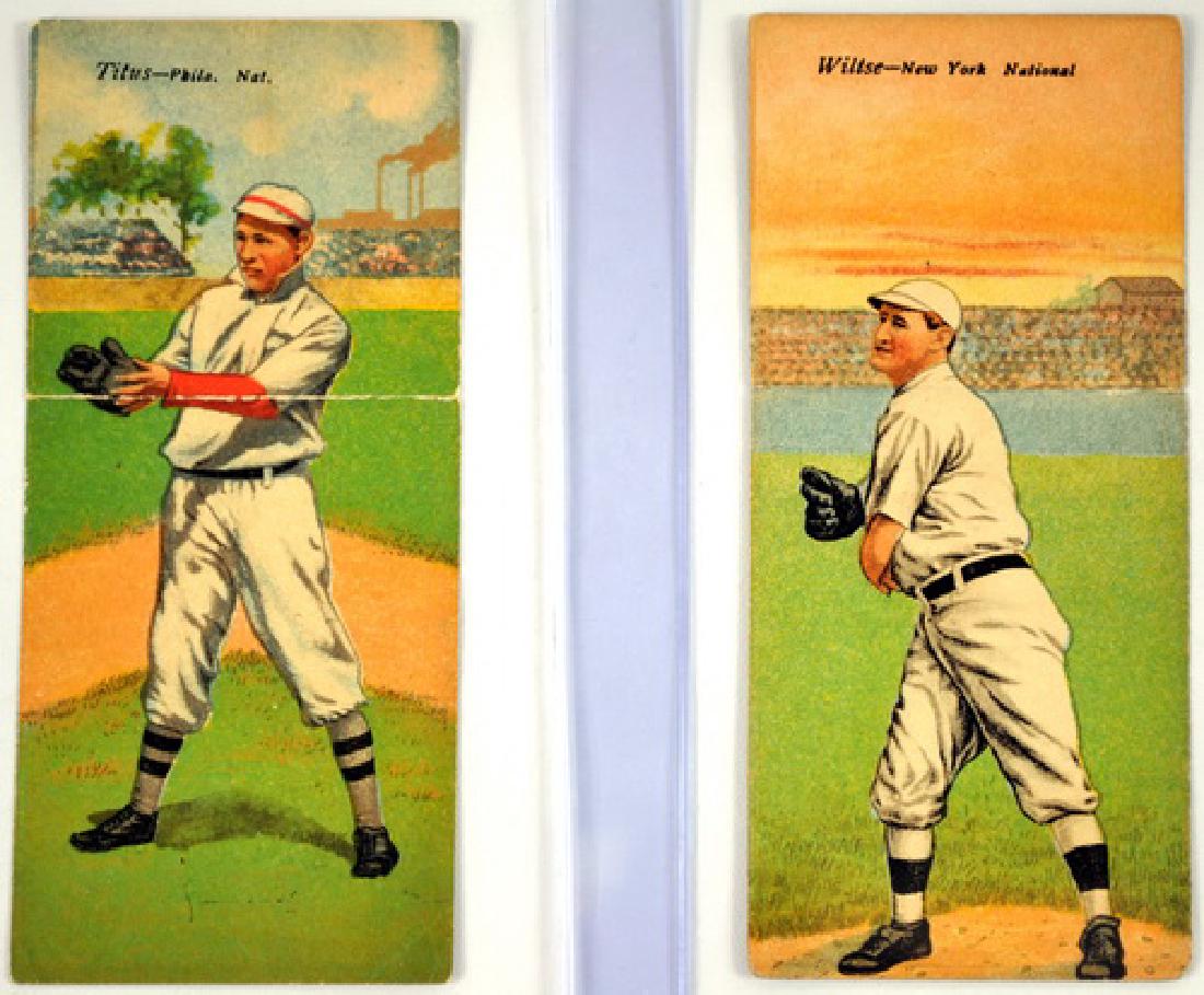 4 1910 T201 Mecca Cards: Chase. Foster, Wiltse, And Titus