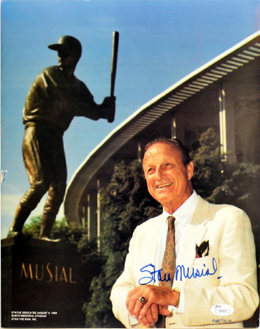 Stan Musial Signed Poster Board 945/3638 (1 of 2)