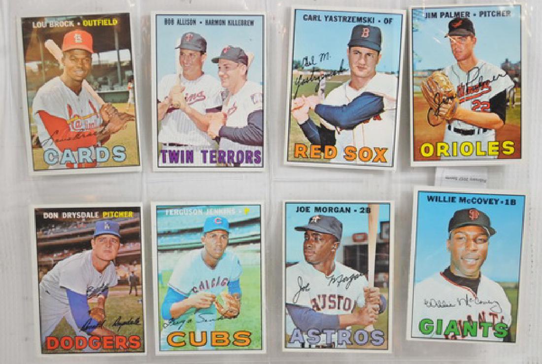 8 1967 Topps Baseball Hall of Famers (1 of 2)