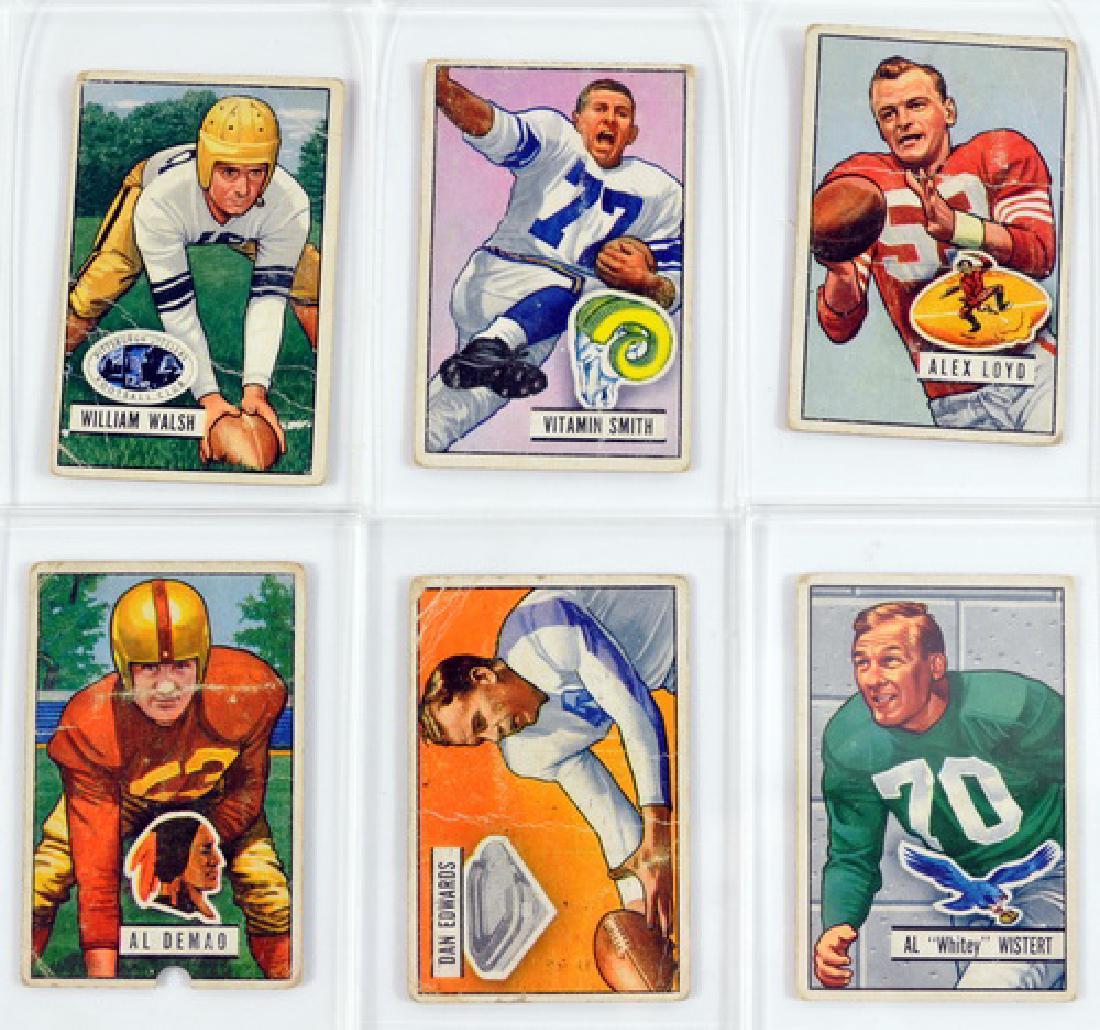 9 1951 Bowman Football Cards (1 of 4)