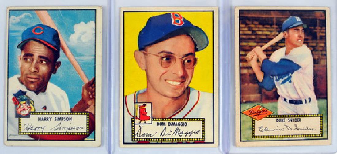 9 1952 Topps Baseball Cards (1 of 3)