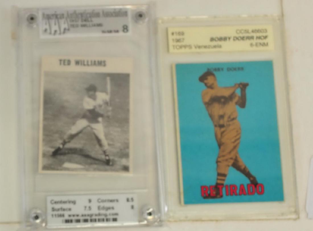 Two Graded Cards Ted Williams and Bobby Doerr (1 of 2)