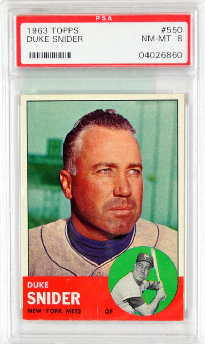 1963 Topps Duke Snider Psa 8 (1 of 2)