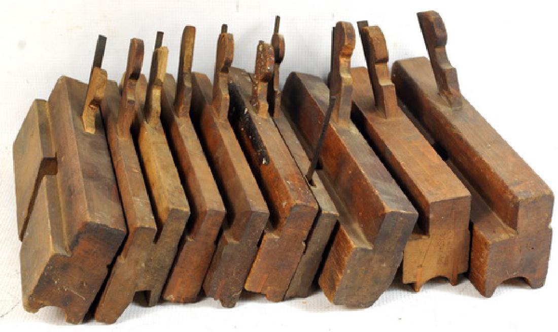 10 Antique Wood Planes: CR Rindall, Burkes, Auburn Tool, GEP, Others