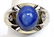 Men's 14k White Gold Diamond & Star Sapphire Ring