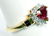 Ladies 10k Yellow Gold Ruby Diamond Ring Size 7 - 2