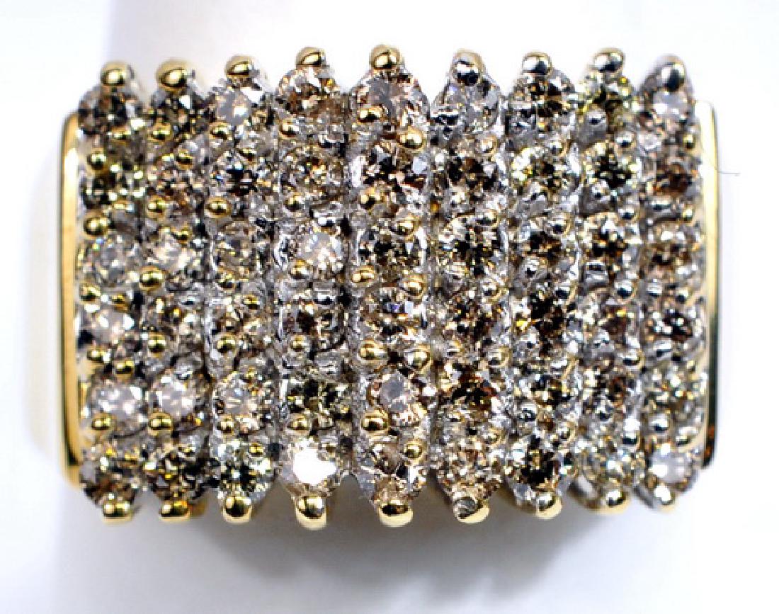 Ladies 10k 1 Cttw Diamond Cluster Cocktail Ring (1 of 3)