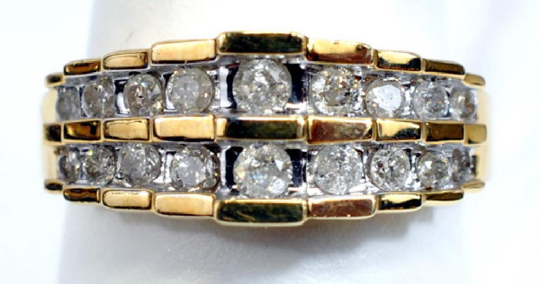 Ladies 10k Yellow Gold 1/2cttw Diamond Ring (1 of 3)