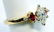 Ladies 14k Yellow Gold Diamond Ruby Ring & Wrap - 2