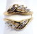 Ladies 14k Yellow Gold Diamond Ruby Ring & Wrap - 4