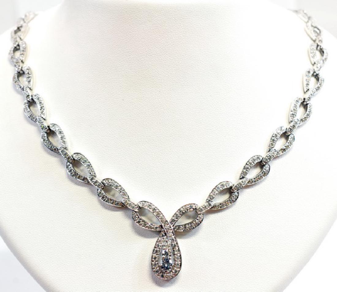 14k White Gold 2 1/2 Ct Cttw Diamond Necklace (1 of 2)