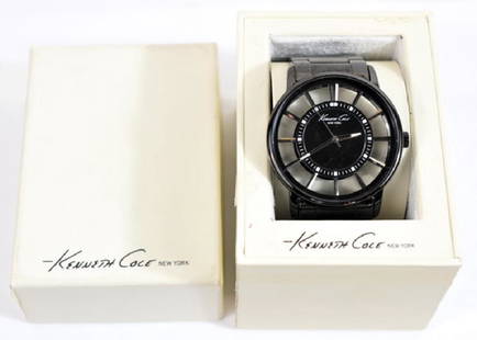 Men's Kenneth Cole New York Watch In Box: Men's Kenneth Cole New York Watch In Box. Watch Measures 45.75mm Including Crown With Extra Links. Retail Price $250