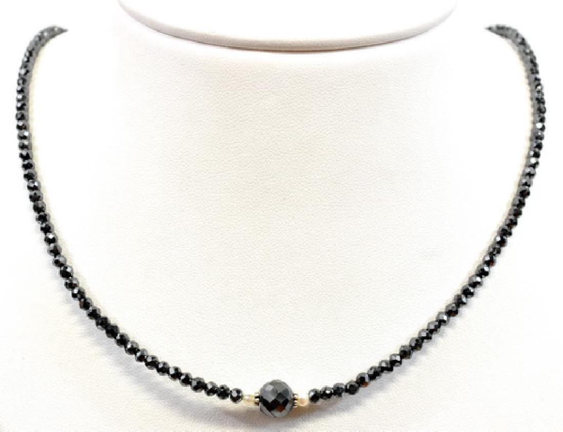 30.54 Ct. Black Diamond Necklace (1 of 4)