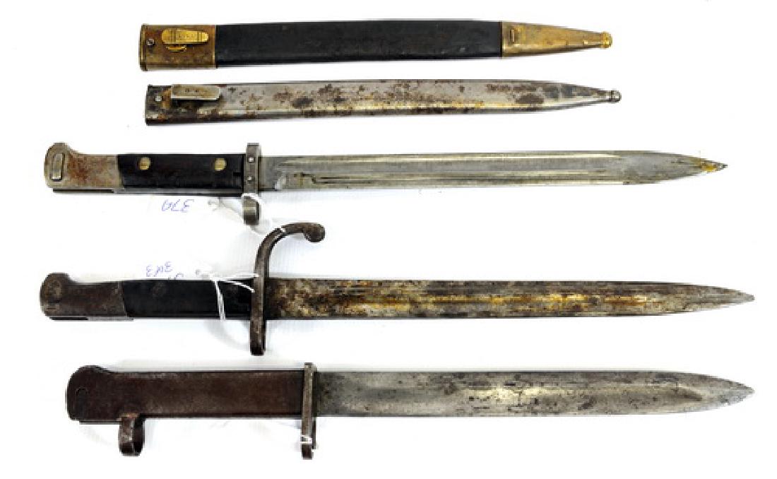 Three Wwi And Wwii Bayonets: Mauser And Others
