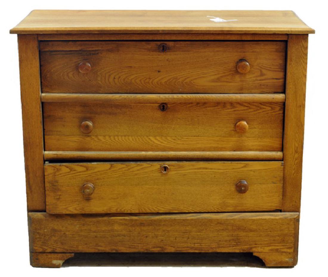 Antique Oak Three Drawer Dresser